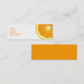 オレンジのスライス スキニー名刺 (正面/裏面)