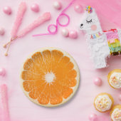 オレンジのスライス ペーパープレート (パーティー)