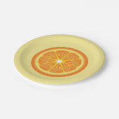 オレンジのスライス ペーパープレート (アングル)