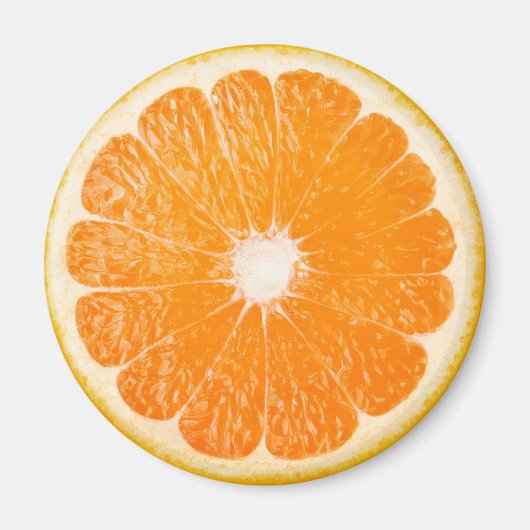 オレンジのスライス マグネット (正面)