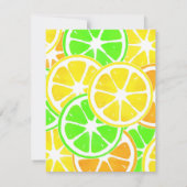 オレンジのスライス 招待状 (裏面)