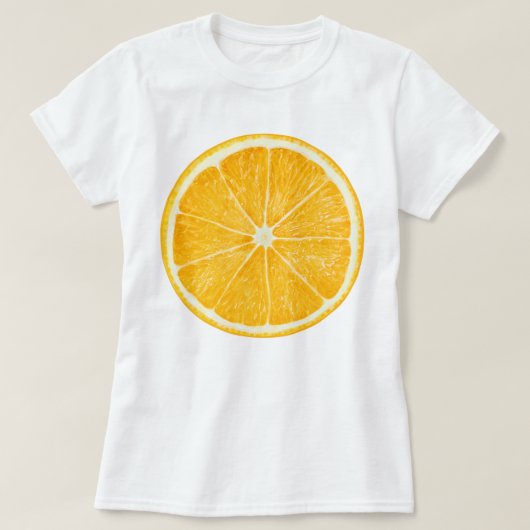 オレンジのスライス Tシャツ (デザイン正面)