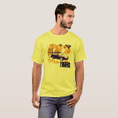 オレンジのターボ900変換可能なグランジ Tシャツ (正面フル)