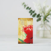 オレンジのチューリップの名刺 名刺 (スタンド正面)