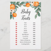 オレンジのツインベイビーシャワーベビートレイトゲーム (正面)