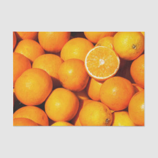 オレンジのティッシュペーパー 薄葉紙