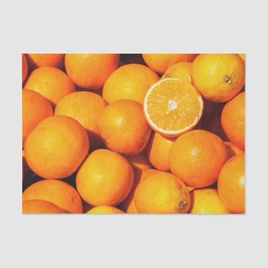 オレンジのティッシュペーパー 薄葉紙 (正面)