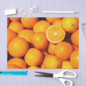 オレンジのティッシュペーパー 薄葉紙 (クラフト)