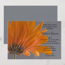 オレンジのデイジー グレイ ポスト ウェディング ブランシュ