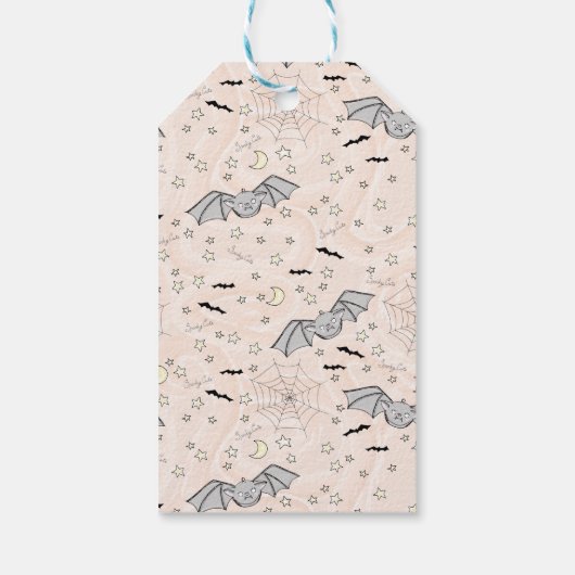 オレンジのトリックまたはベビーハロウィーンから治療 ギフトタグ (裏面)