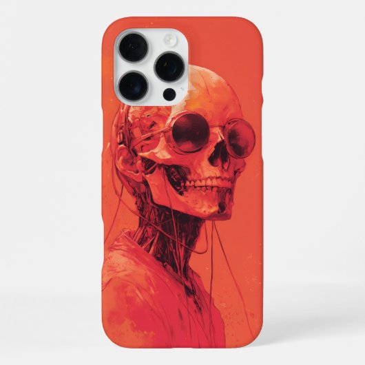 オレンジのドクロ iPhoneケース (裏面)