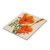 オレンジのハナビシソウのハナビシソウ タイル (側面)