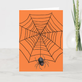 オレンジのハロウィンスパイダー シーズンカード