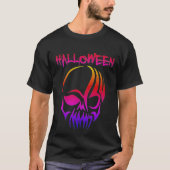 オレンジのハロウィンファミリーマッチング スプー デザイン Tシャツ (正面)