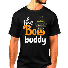 オレンジのハロウィンファミリーマッチング「ブーブディ」 Tシャツ