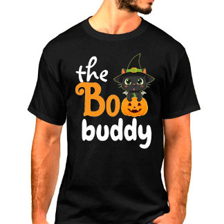 オレンジのハロウィンファミリーマッチング「ブーブディ」 Tシャツ