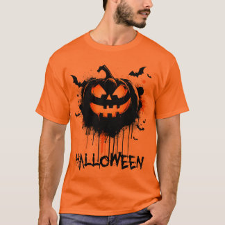 オレンジのハロウィンファミリーマッチングTシャツ ザ・ブー・クルー Tシャツ