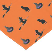 オレンジのハロウィン模様 ショートテーブルランナー (コーナー)