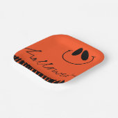 オレンジのハロウィーンデザイン ペーパープレート (傾斜あり)