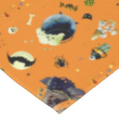 オレンジのハロウィーン要素 テーブルクロス (アングル)