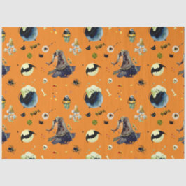 オレンジのハロウィーン要素 薄葉紙