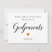 オレンジのハートは私の親権案になる 招待状 (正面)