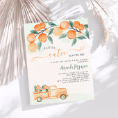 オレンジのバジェットベビーシャワーのかわいこちゃん