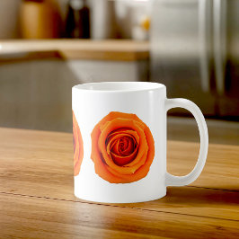 オレンジのバラのマグカップ コーヒーマグカップ