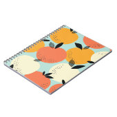 オレンジのパターン鮮やか：シームレスデザイン。 ノートブック (左側)