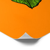 オレンジのヒマワリ ポスター (角)