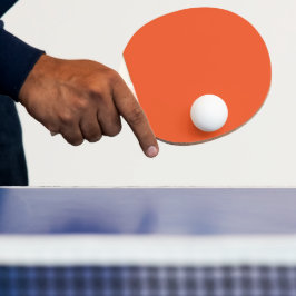 オレンジのピンポンパドル 名入れ可能 卓球ラケット