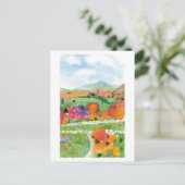 オレンジのフィールド ポストカード (スタンド正面)