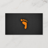 オレンジのフットプリント 名刺 (裏面)