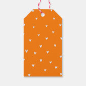 オレンジのフルーツ フレーバー ウェディング シャワーのギフトタグ ギフトタグ (裏面)