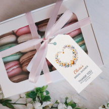 オレンジのフローラハートサンキューブライダルシャワー