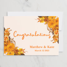 オレンジのフローラ結婚/婚約おめでとう