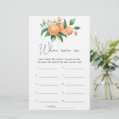 オレンジのブランチ – 私たちはブライダルシャワーゲーム (スタンド正面)