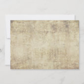 オレンジのプロポーズ ヴィンテージ結婚式招待状 招待状 (裏面)