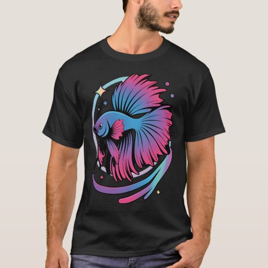 オレンジのベタデザイン Tシャツ (正面)