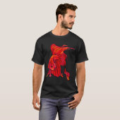 オレンジのベタ Tシャツ (正面フル)