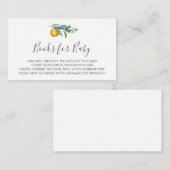 オレンジのベビー挿入カード エンクロージャーカード (正面/裏面)