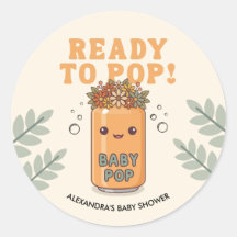 オレンジのボヘミアンかわいいベビーシャワー She's Ready to Pop