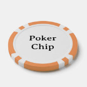 オレンジのポーカーチップ 名前入り ポーカーチップ (シングル)