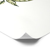 オレンジのメインスクイーズベイビーシャワーの歓迎サイン ポスター (角)