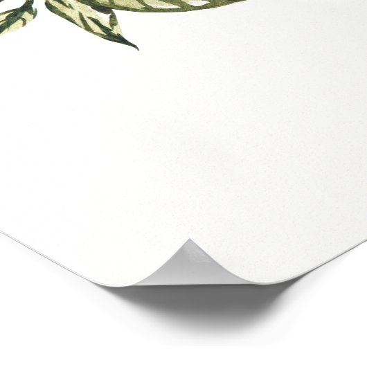 オレンジのメインスクイーズベイビーシャワーの歓迎サイン ポスター (角)