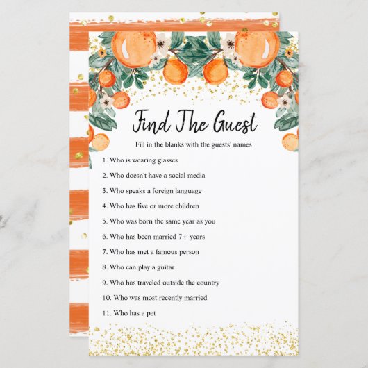 オレンジのメイン絞りゲストゲームを検索 (正面/裏面)