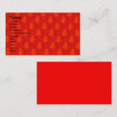 オレンジのメープル葉ズ名刺 名刺 (正面/裏面)