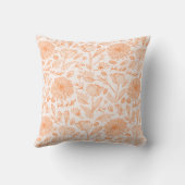 オレンジのモノグラムの枕 クッション (裏面)