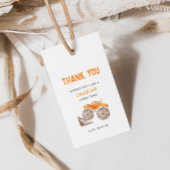 オレンジのモンスタートラックの誕生日ギフトタグ ギフトタグ