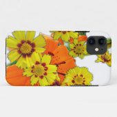 オレンジのユリとデイジーの花 Case-Mate iPhoneケース (裏面(横))